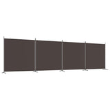 Vidaxl kamerscherm met 4 panelen 698x180 cm stof bruin