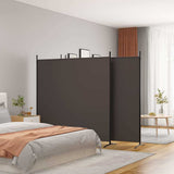 Vidaxl kamerscherm met 4 panelen 698x180 cm stof bruin