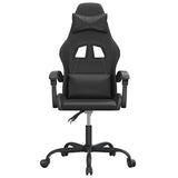 Vidaxl gamestoel draaibaar kunstleer zwart