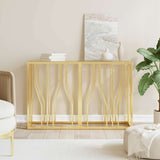 Vidaxl wandtafel 110x30x70 cm roestvrij staal en glas