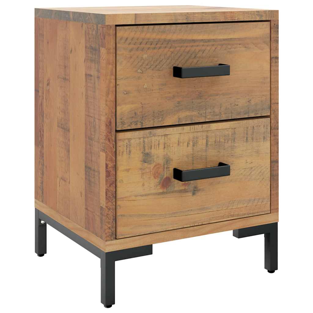 Vidaxl nachtkastje 36x30x45 cm massief grenenhout bruin