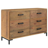 Vidaxl dressoir 110x35x70 cm massief grenenhout bruin