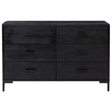 Vidaxl dressoir 110x35x70 cm massief grenenhout zwart