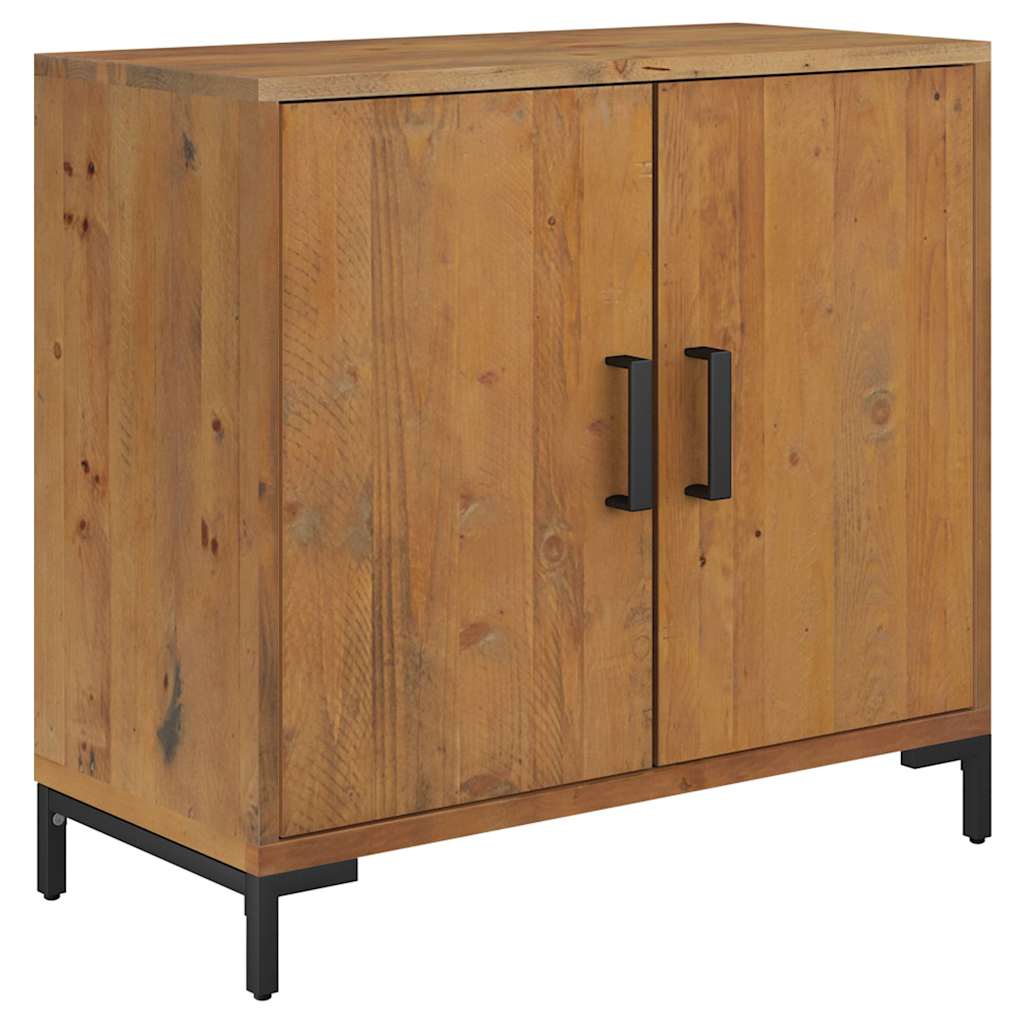 Vidaxl dressoir 75x35x70 cm massief grenenhout bruin