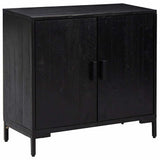 Vidaxl dressoir 75x35x70 cm massief grenenhout zwart