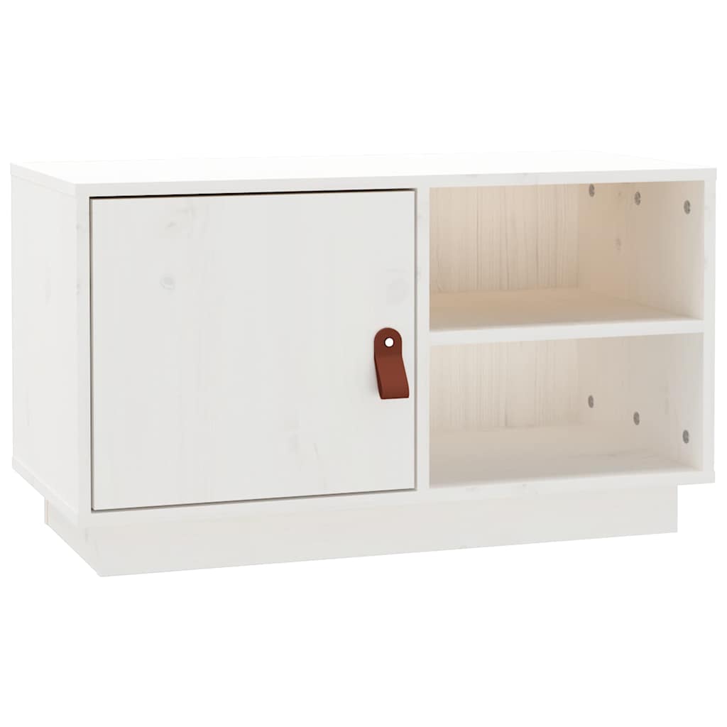 Vidaxl tv-meubel 70x34x40 cm massief grenenhout wit