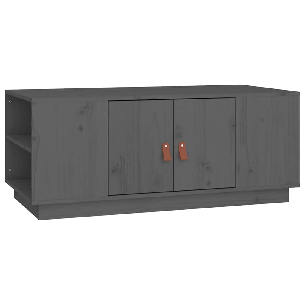 Vidaxl salontafel 100x50x41 cm massief grenenhout grijs
