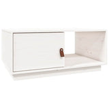 Vidaxl salontafel 80x50x35,5 cm massief grenenhout wit