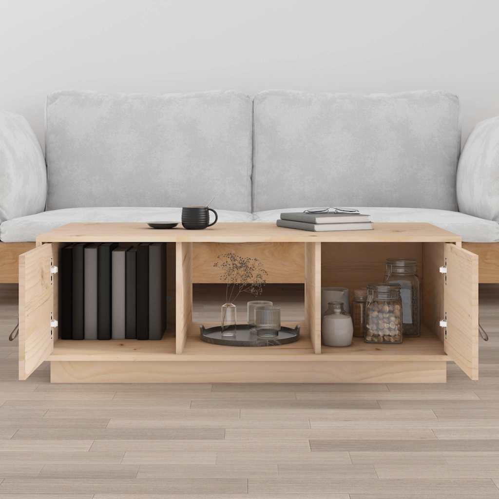 Vidaxl salontafel 100x50x35 cm massief grenenhout