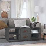 Vidaxl salontafel 100x50x41 cm massief grenenhout grijs