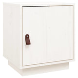 Vidaxl nachtkastje 40x34x45 cm massief grenenhout wit