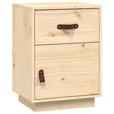 Vidaxl nachtkastje 40x34x55 cm massief grenenhout