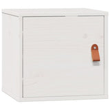 Vidaxl wandkast 31,5x30x30 cm massief grenenhout wit