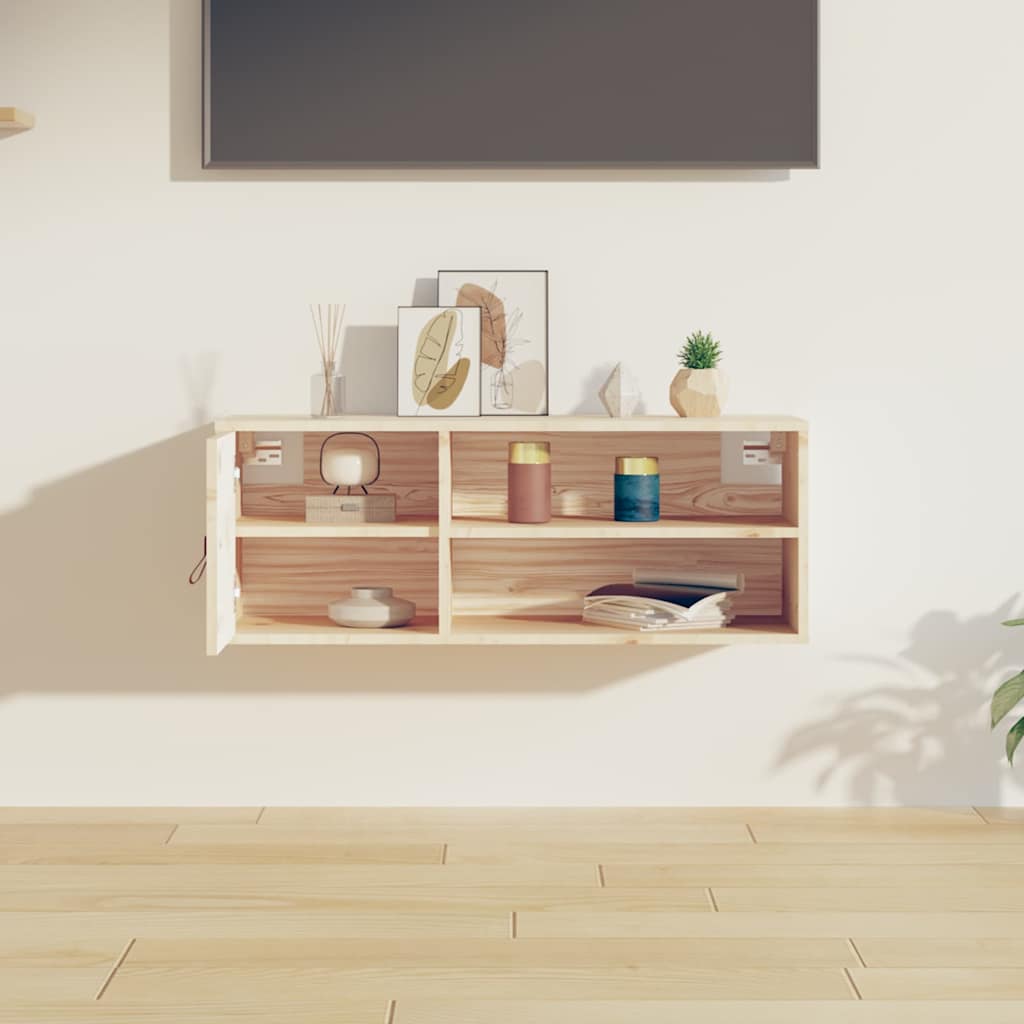 Vidaxl wandkast 80x30x30 cm massief grenenhout