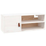 Vidaxl wandkast 80x30x30 cm massief grenenhout wit