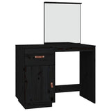 Vidaxl kaptafel 95x50x134 cm massief grenenhout zwart