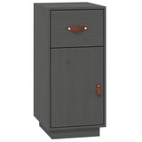 Vidaxl dressoir 34x40x75 cm massief grenenhout grijs