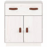Vidaxl dressoir 65,5x40x75 cm massief grenenhout wit