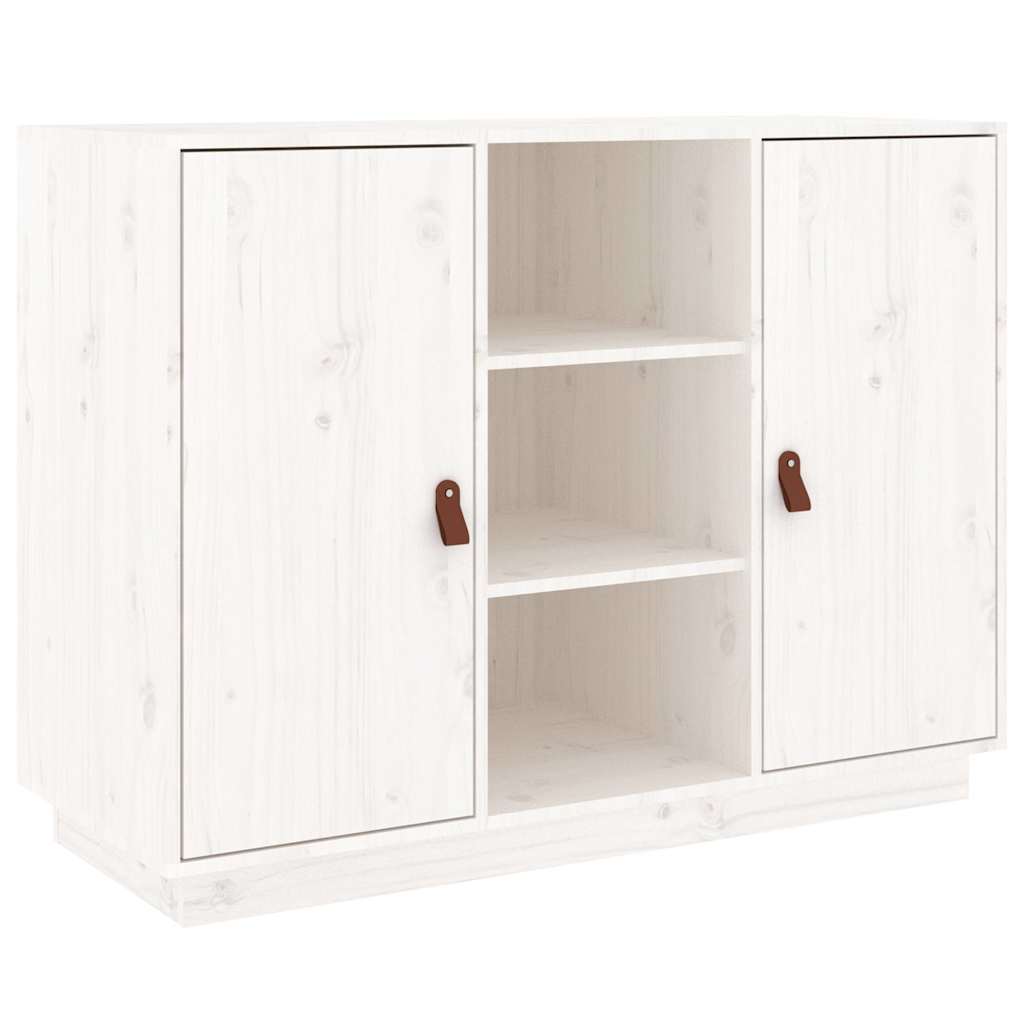 Vidaxl dressoir 100x40x75 cm massief grenenhout wit