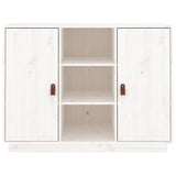 Vidaxl dressoir 100x40x75 cm massief grenenhout wit
