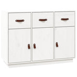 Vidaxl dressoir 100x40x75 cm massief grenenhout wit