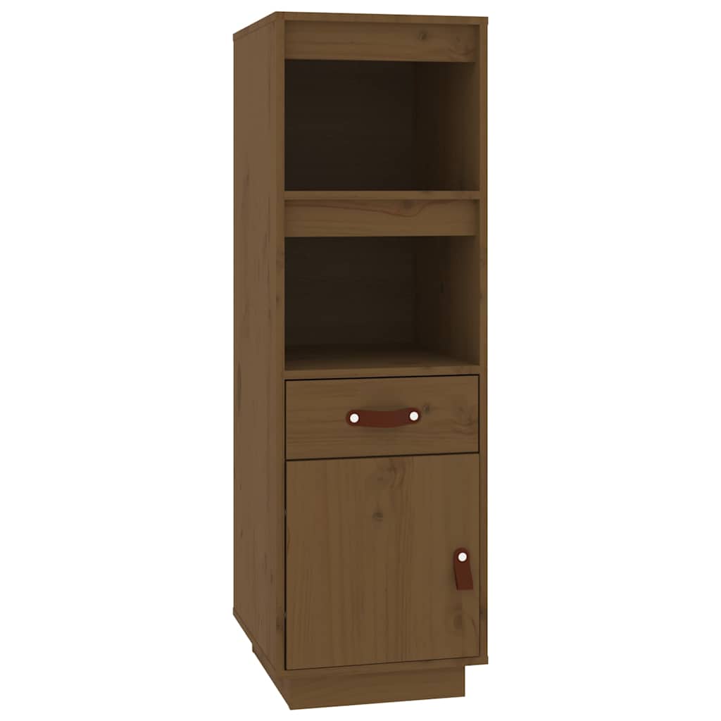 Vidaxl hoge kast 34x40x108,5 cm massief grenenhout honingbruin