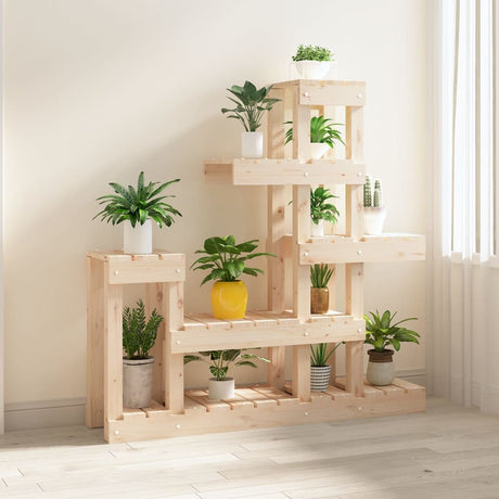 Vidaxl plantenstandaard 92x25x97 cm massief grenenhout
