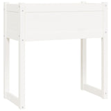 Vidaxl plantenbak 78x40x81 cm massief grenenhout wit