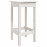 Vidaxl barstoelen 2 st 40x40x78 cm massief grenenhout wit