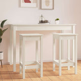 Vidaxl barstoelen 2 st 40x40x78 cm massief grenenhout wit