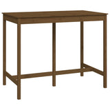 Vidaxl bartafel 140x80x110 cm massief grenenhout honingbruin