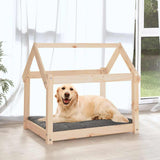 Vidaxl hondenmand 81x60x70 cm massief grenenhout