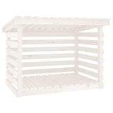 Vidaxl haardhoutrek 108x73x79 cm massief grenenhout wit