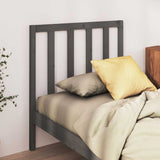 Vidaxl hoofdbord 95x4x100 cm massief grenenhout grijs