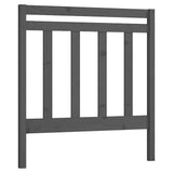Vidaxl hoofdbord 95x4x100 cm massief grenenhout grijs