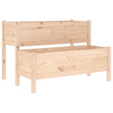 Vidaxl plantenbak 110x84x75 cm massief grenenhout