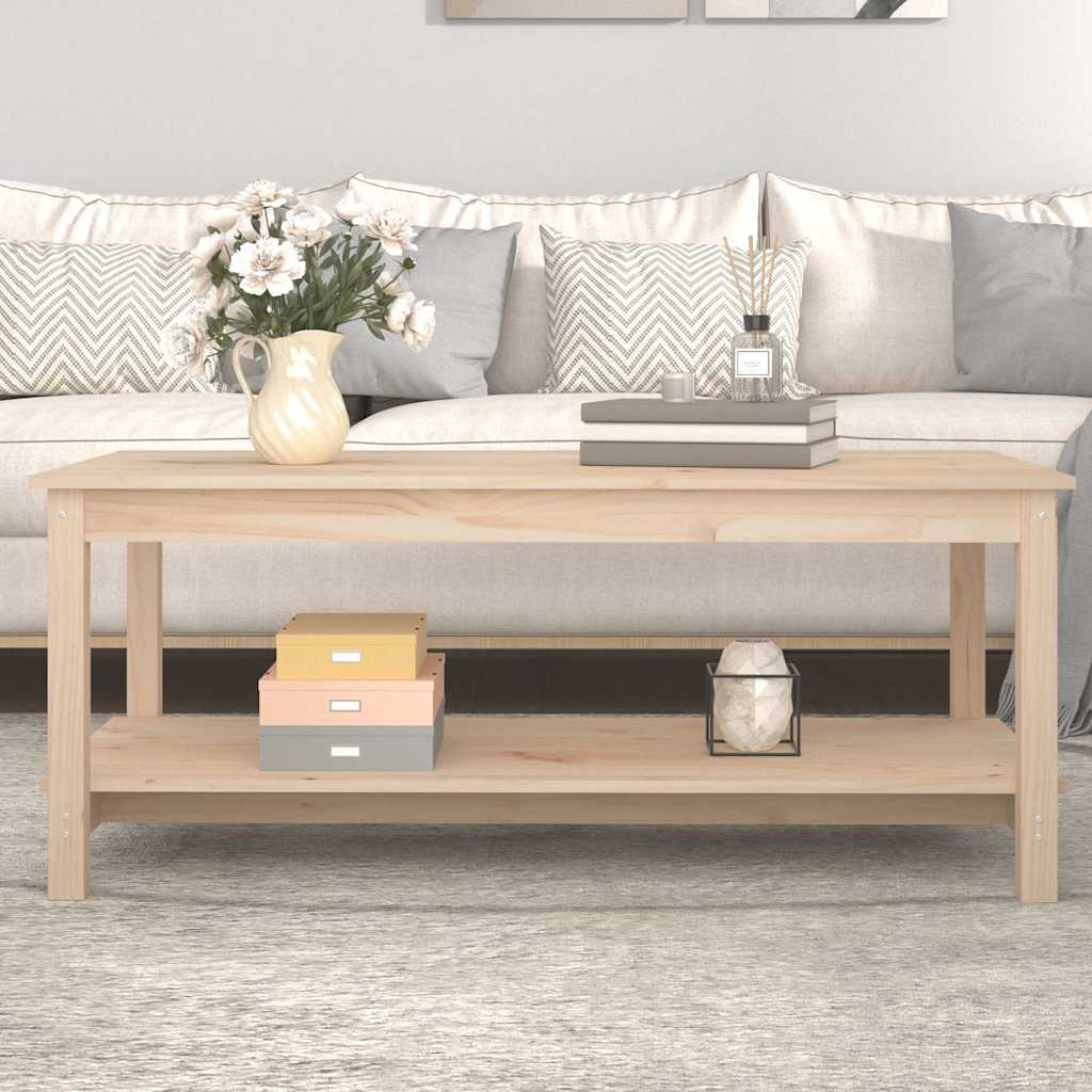 Vidaxl salontafel 110x55x45 cm massief grenenhout