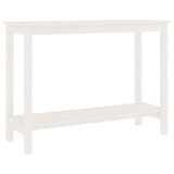 Vidaxl wandtafel 110x40x80 cm massief grenenhout wit