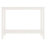 Vidaxl wandtafel 110x40x80 cm massief grenenhout wit
