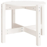 Vidaxl salontafel ø62,5x45 cm massief grenenhout wit