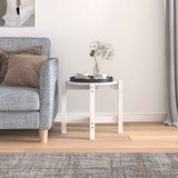 Vidaxl salontafel ø 52,5x45 cm massief grenenhout wit
