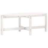 Vidaxl salontafel 118x63x45 cm massief grenenhout wit