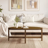 Vidaxl salontafel 118x63x45 cm massief grenenhout honingbruin