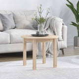 Vidaxl salontafel ø 55x45 cm massief grenenhout
