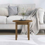 Vidaxl salontafel ø 45x40 cm massief grenenhout honingbruin