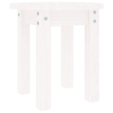Vidaxl salontafel ø 35x35 cm massief grenenhout wit
