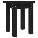 Vidaxl salontafel ø 35x35 cm massief grenenhout zwart
