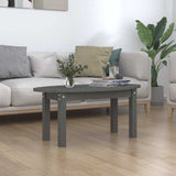 Vidaxl salontafel 80x40x35 cm massief grenenhout grijs