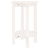 Vidaxl salontafel ø 40x60 cm massief grenenhout wit