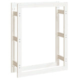 Vidaxl haardhoutrek 80x25x100 cm massief grenenhout wit